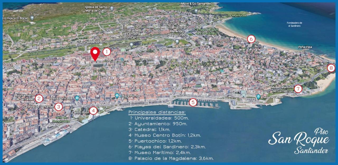 Piso San Roque 3 Hab Cerca Del Centro Y Universidad Apartment Santander Luaran gambar